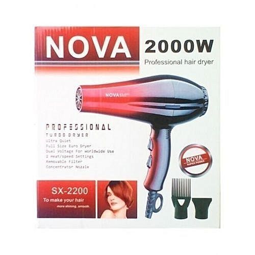 Nova 2000w Professional Hair Dryer Nova 2000w Professional Hair Dryer