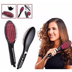 Electric Hair Brush Straightener