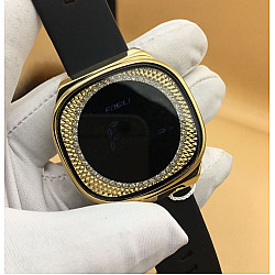 Fosili Digtal Led Gold Black Watch Fos910