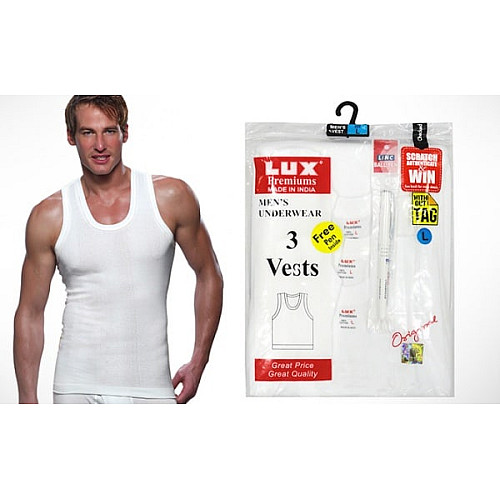 Original Lux 3in1 Singlet - made in India at discounted price - underwear