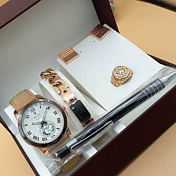 Rolex Set Leather Strap Casual Watch Rx820