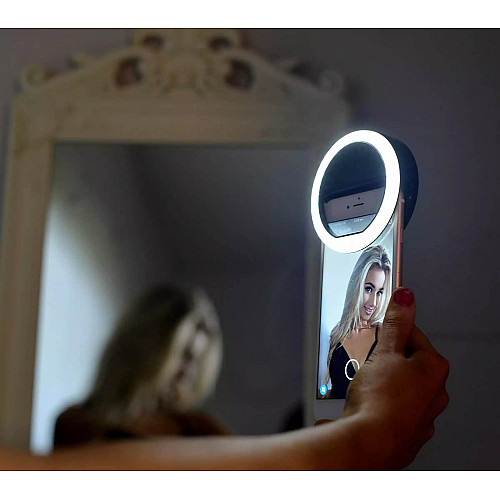 Universal Selfie LED Ring Flash Light at discounted price - Selfie