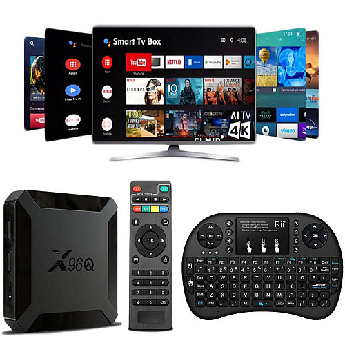 Smart Tv Box | With Remote Controller and Keyboard