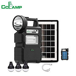 Solar Lamp With Radio Bluetooth and 3 Bulb - CL-810