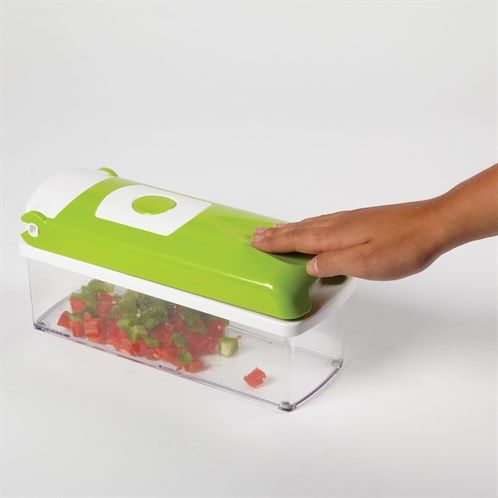 New Nicer Dicer Plus Speedy Chopper Just Pull Trigger For Perfect